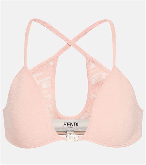 fendi bralette|Reversible bralette in pink .